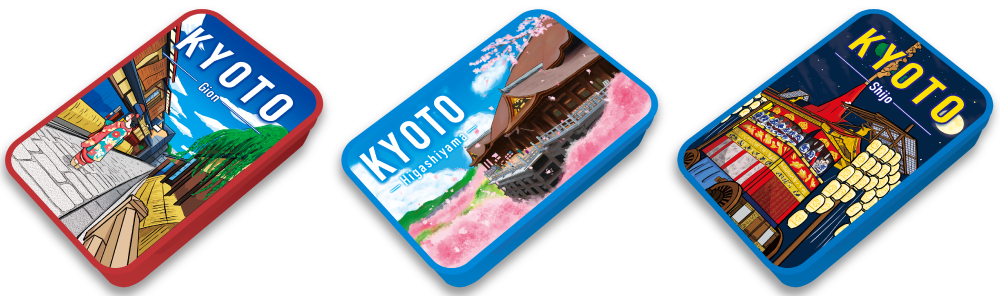 3種類のミント缶 KYOTO